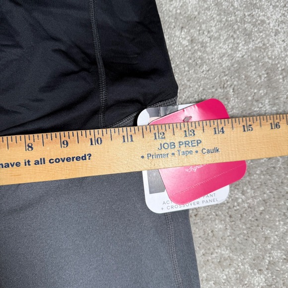 NWT Isabel Maternity Active Capri Pants Crossover Panel Black Gray XS - Picture 3 of 10